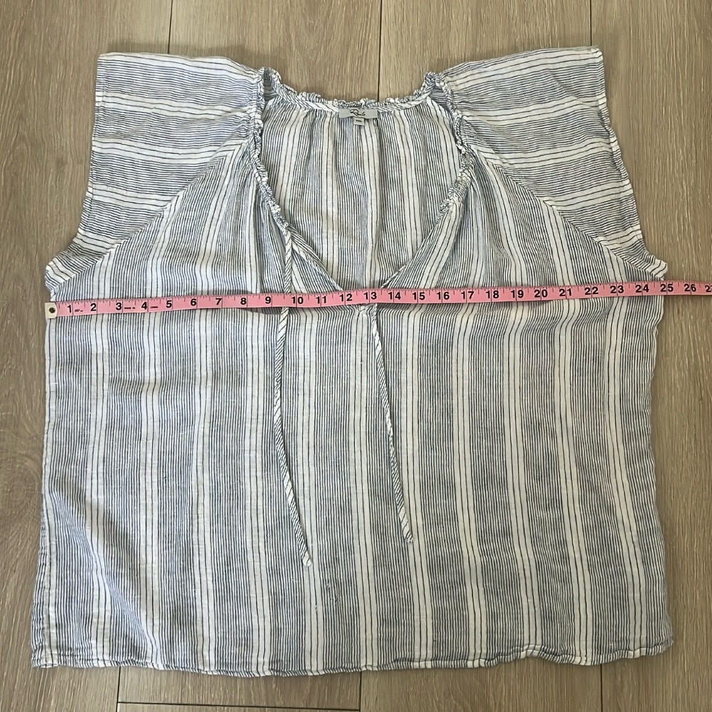 Rails summer blouse, Raven with alameda stripe